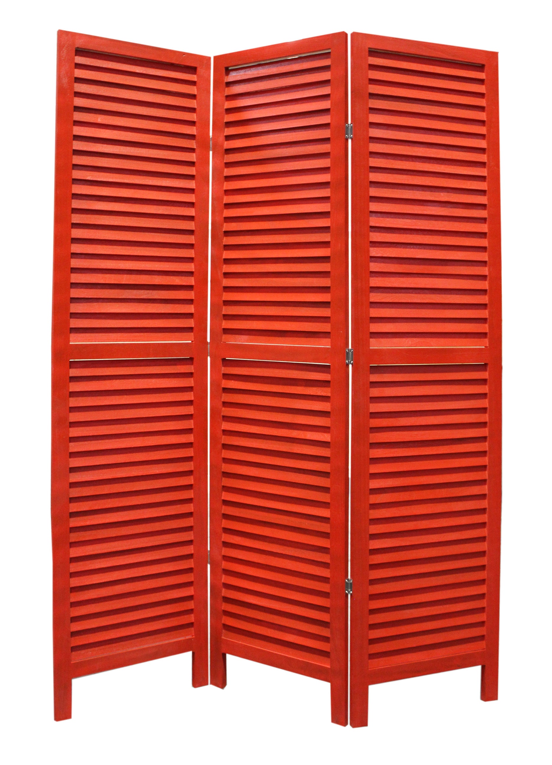 48 X 67 Red Wood Shutter -Screen