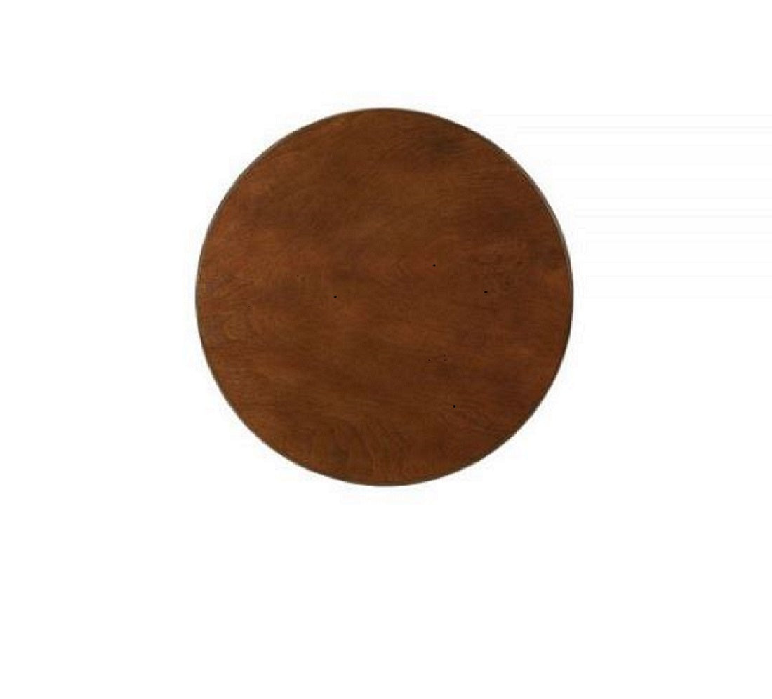 Walnut Round Wooden Side Table