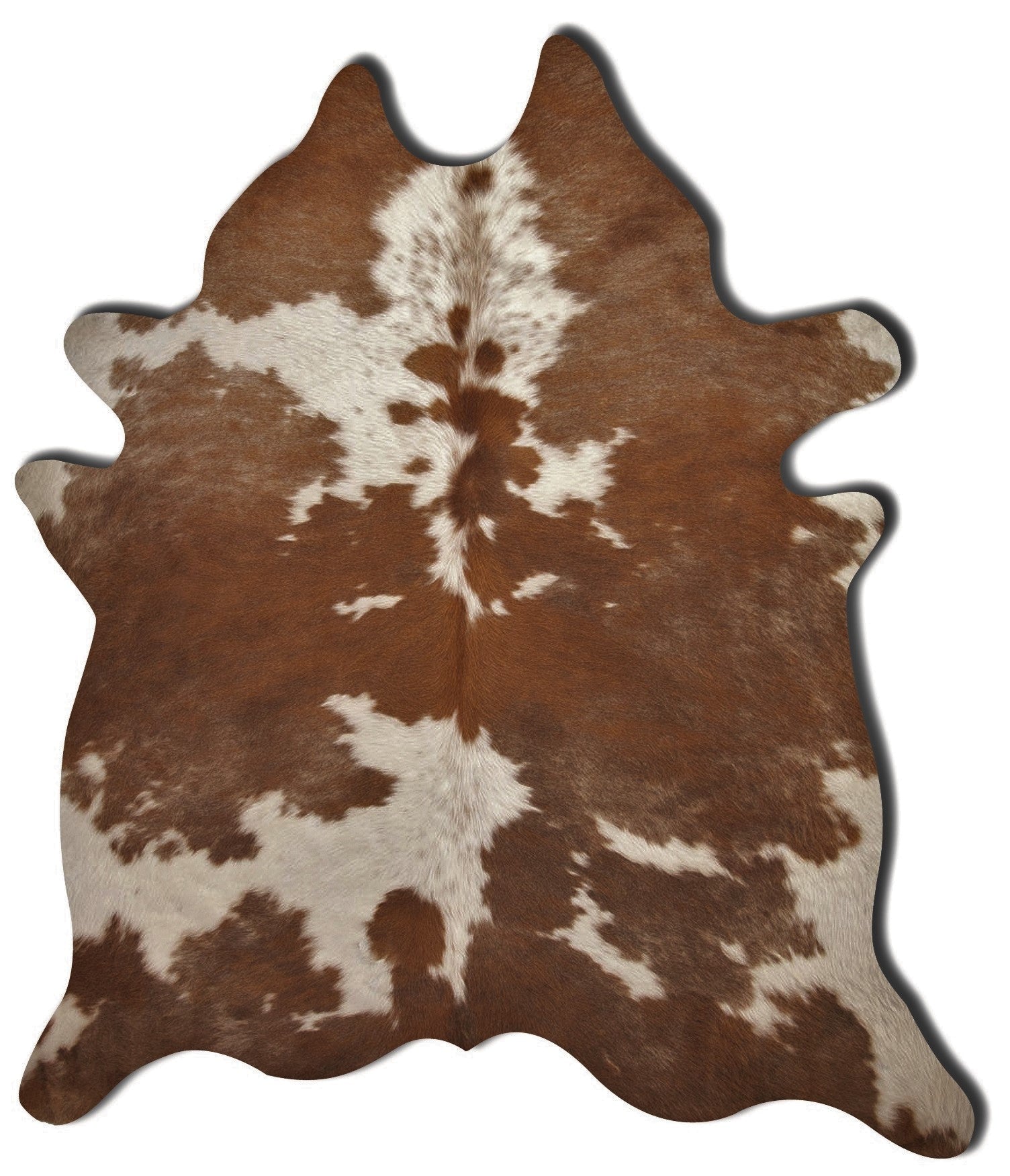 72" X 84" Brown And White Cowhide - Rug