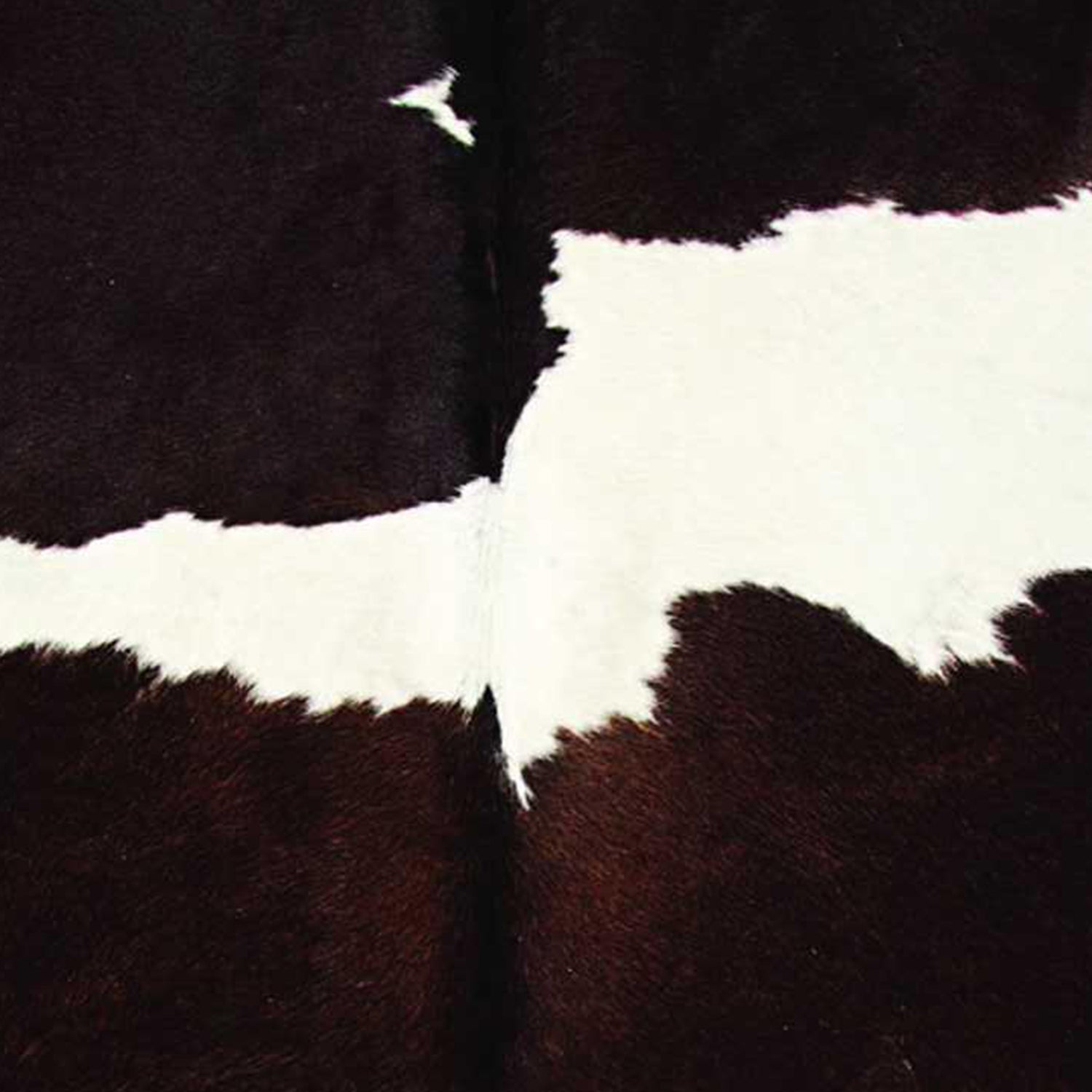 72" X 84" Chocolate And White Cowhide - Rug