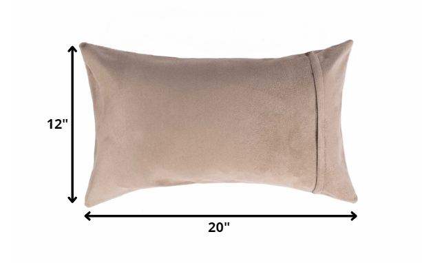 Light Brown Natural Cowhide Lumbar Pillow