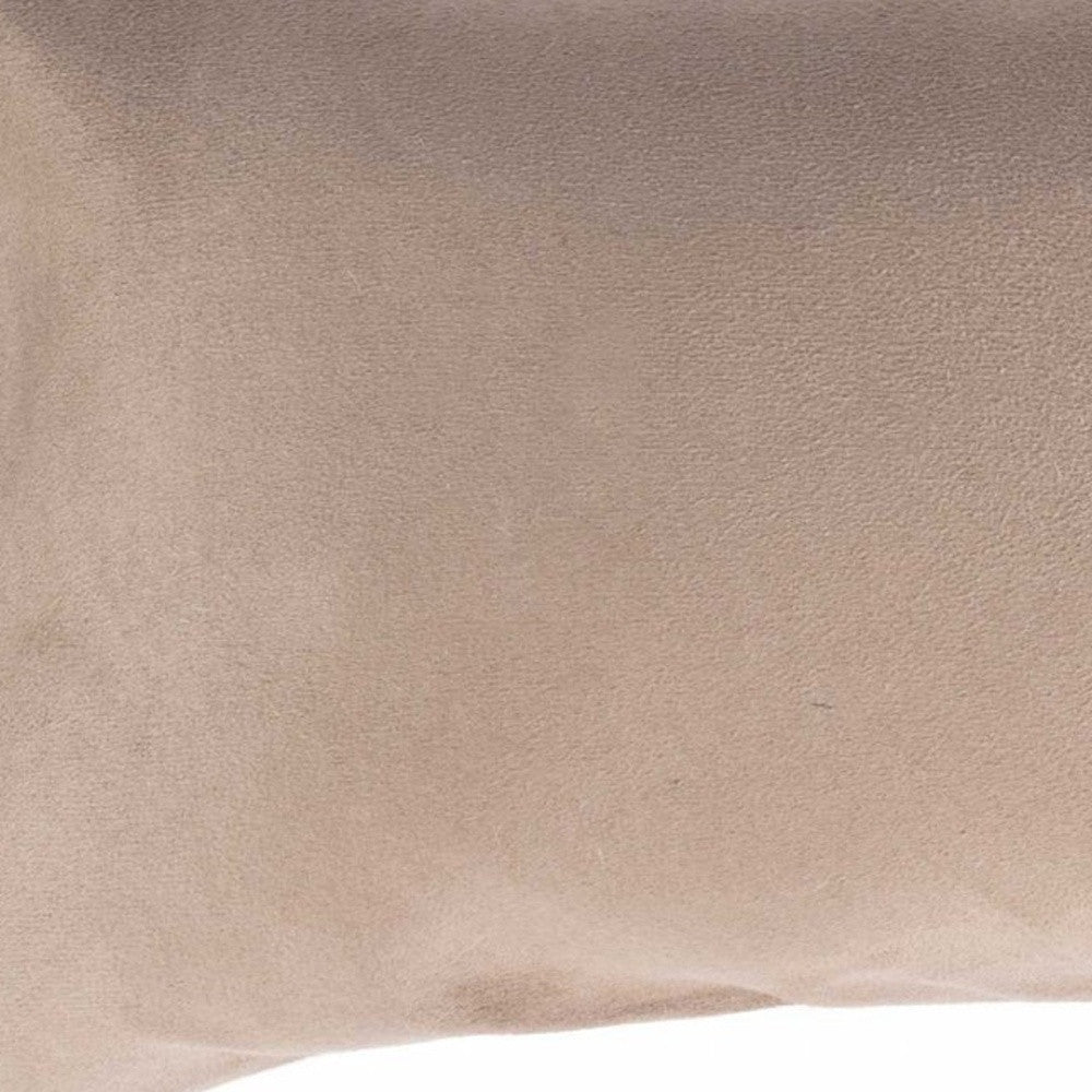 Light Brown Natural Cowhide Lumbar Pillow