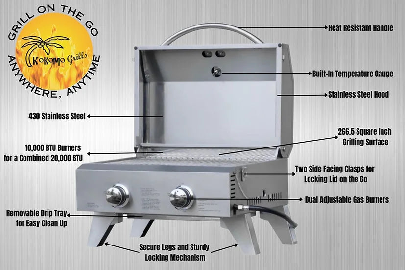 KoKoMo Portable Tabletop BBQ Grill