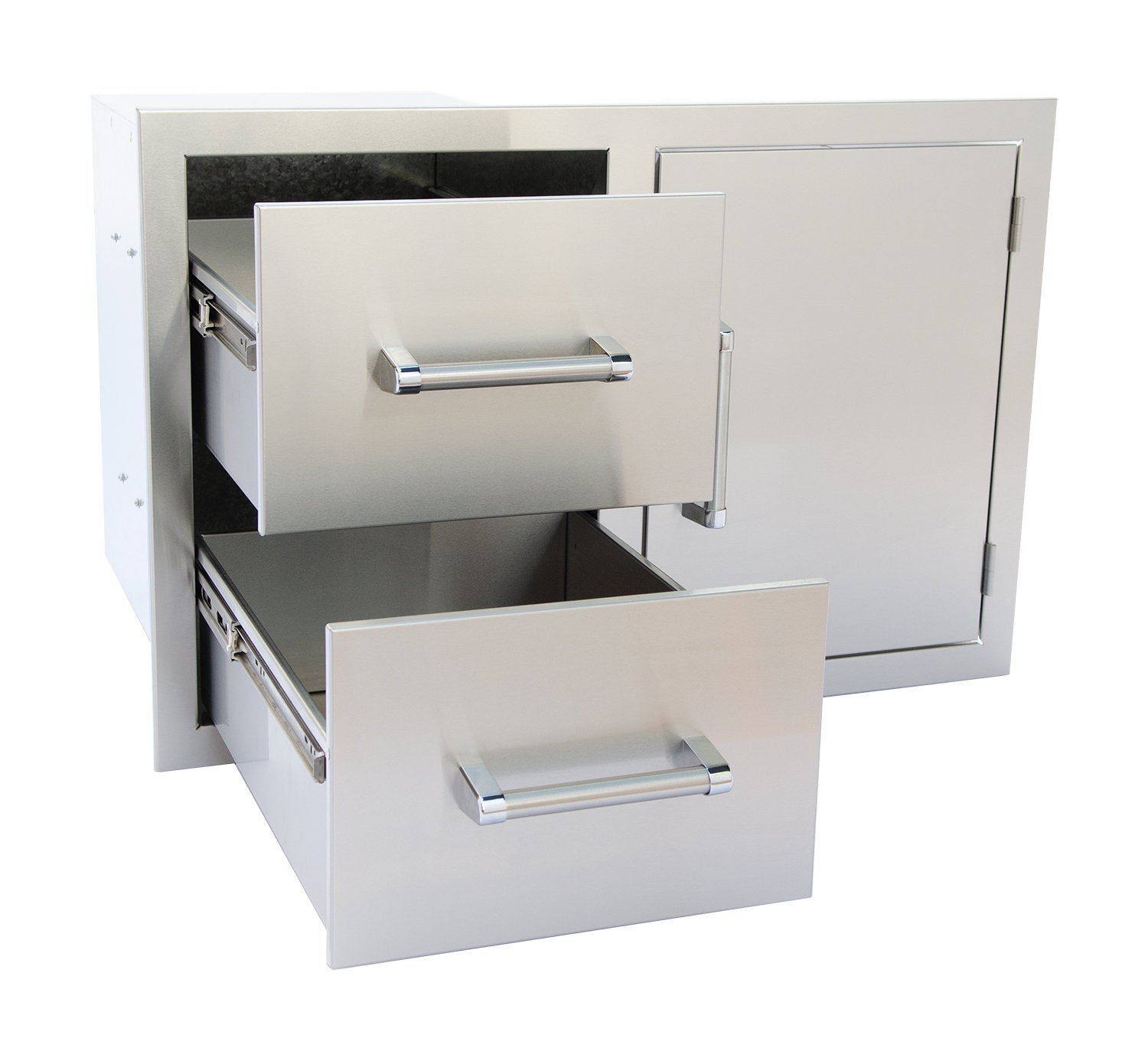 Outdoor Kitchen Stainless Steel Two Drawer - One Door Combo