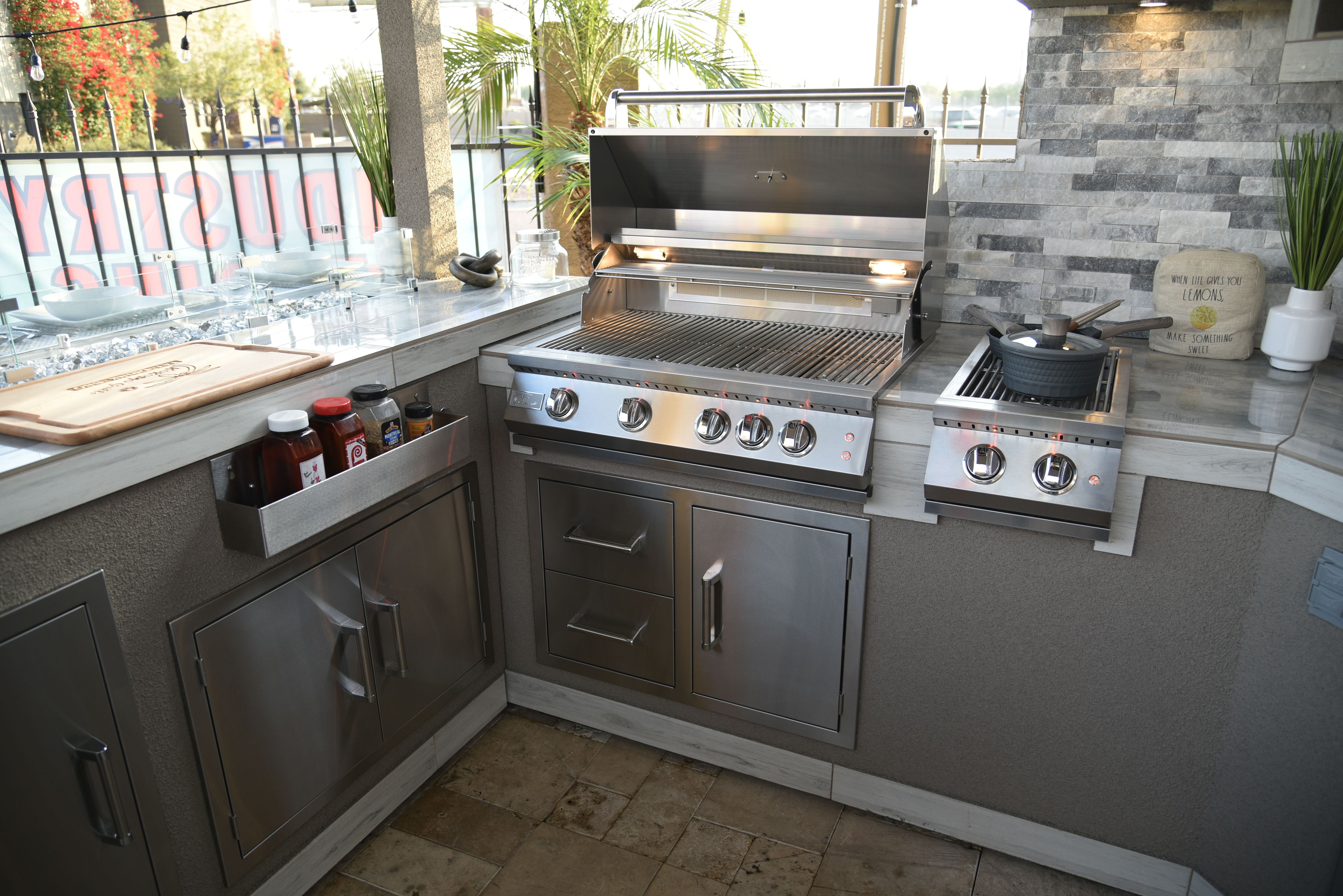 Outdoor Kitchen Stainless Steel Two Drawer - One Door Combo