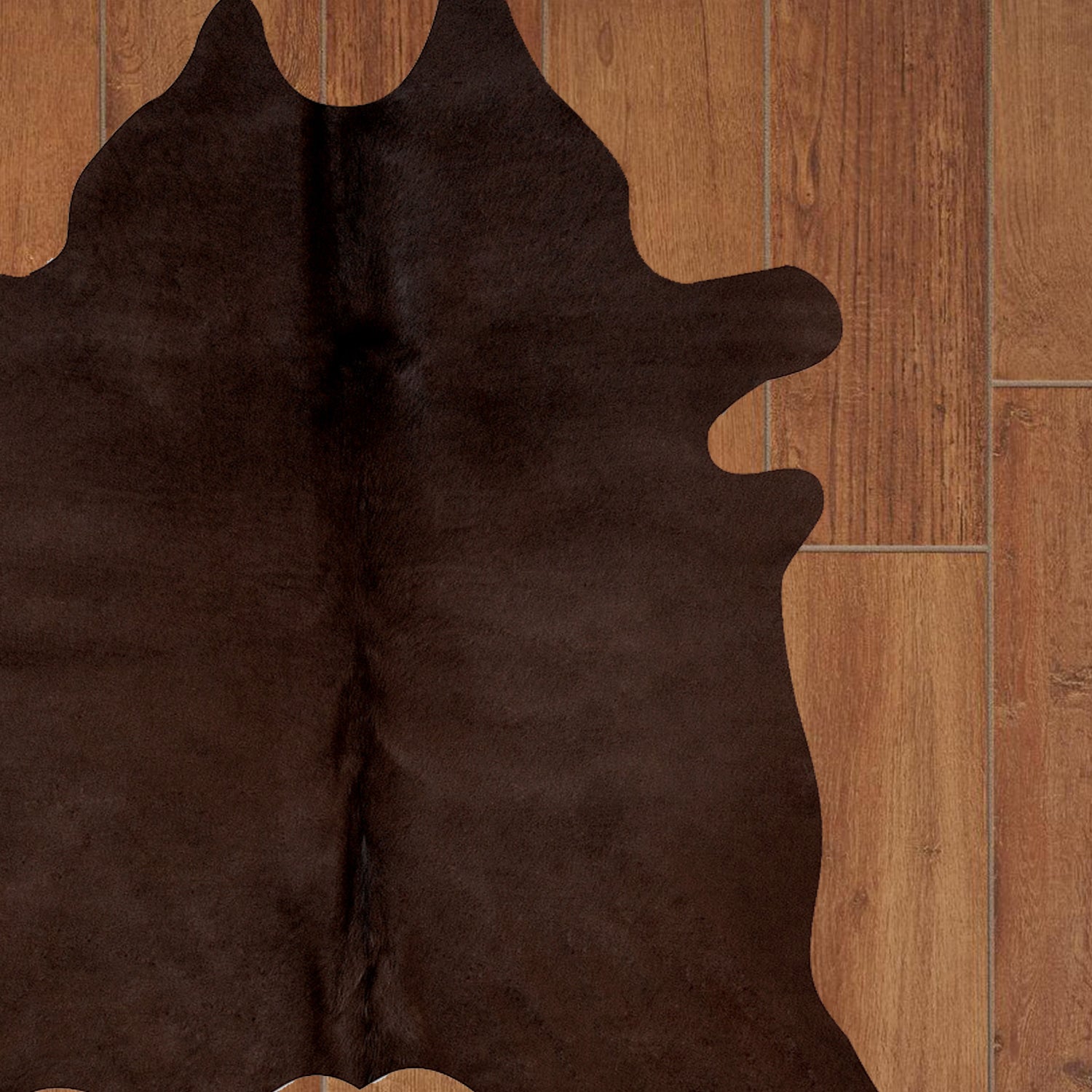 72" X 84" Chocolate Cowhide - Rug