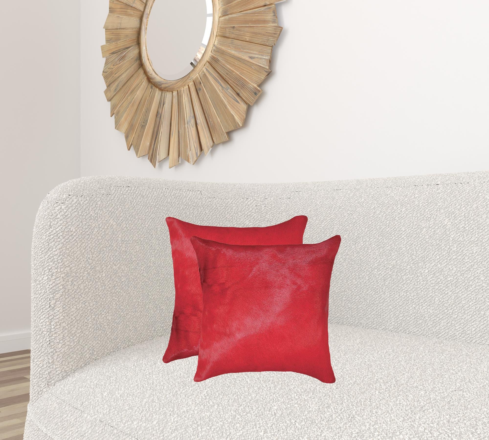 18 X 18 Firecracker Cowhide Throw Pillow