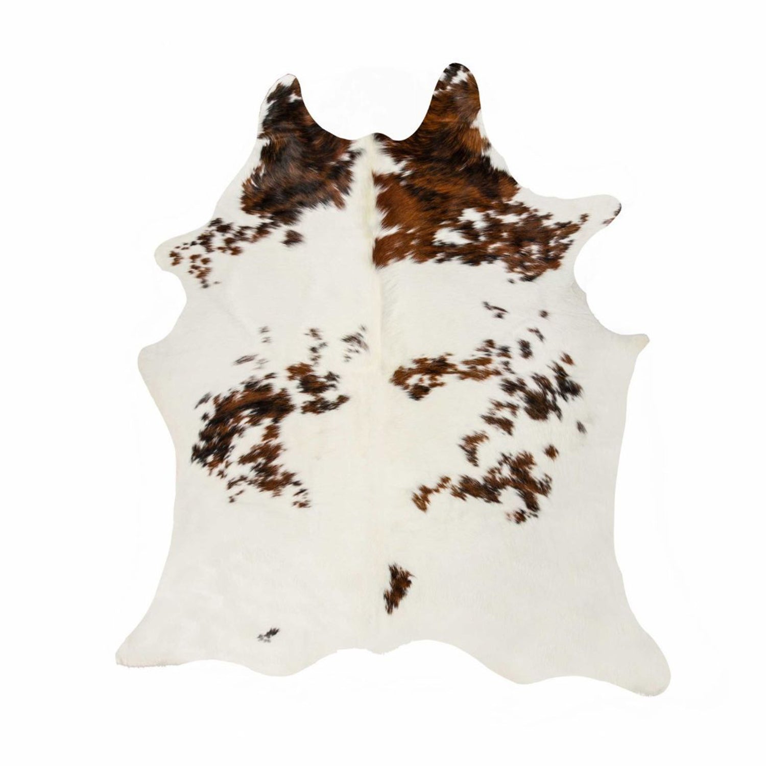 72" X 84" Salt & Pepper Cowhide Rug - S&P Chocolate White