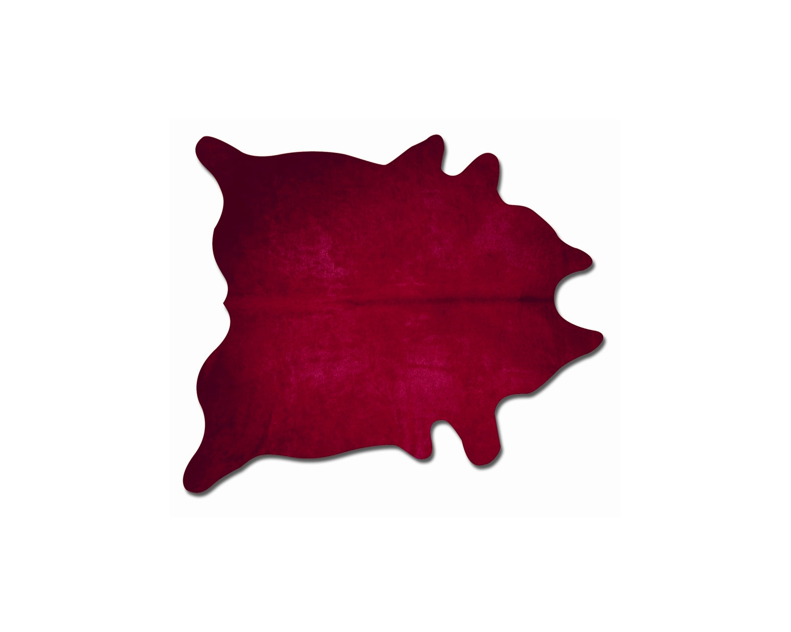 60" X 84" Burgundy Cowhide - Area Rug