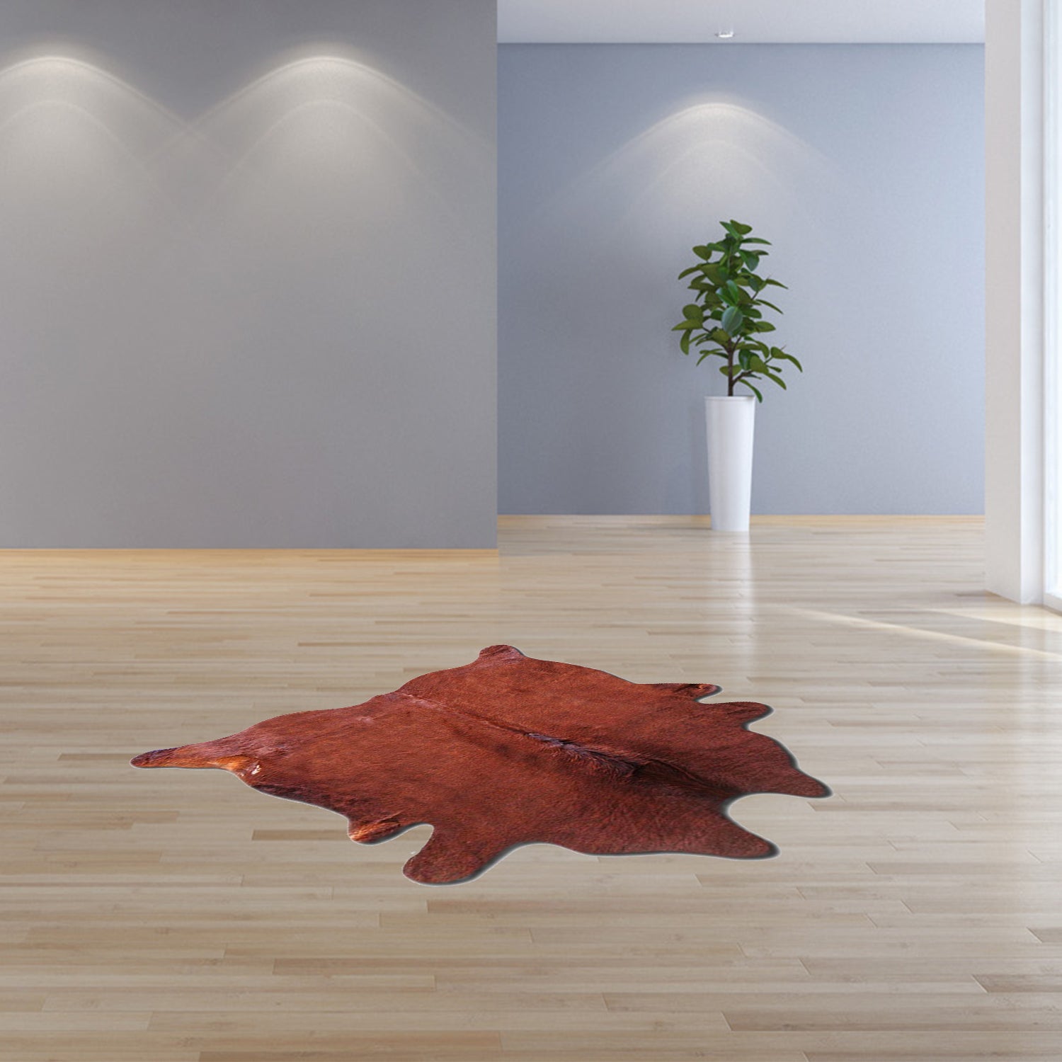 60" X 84" Brown Cowhide - Area Rug