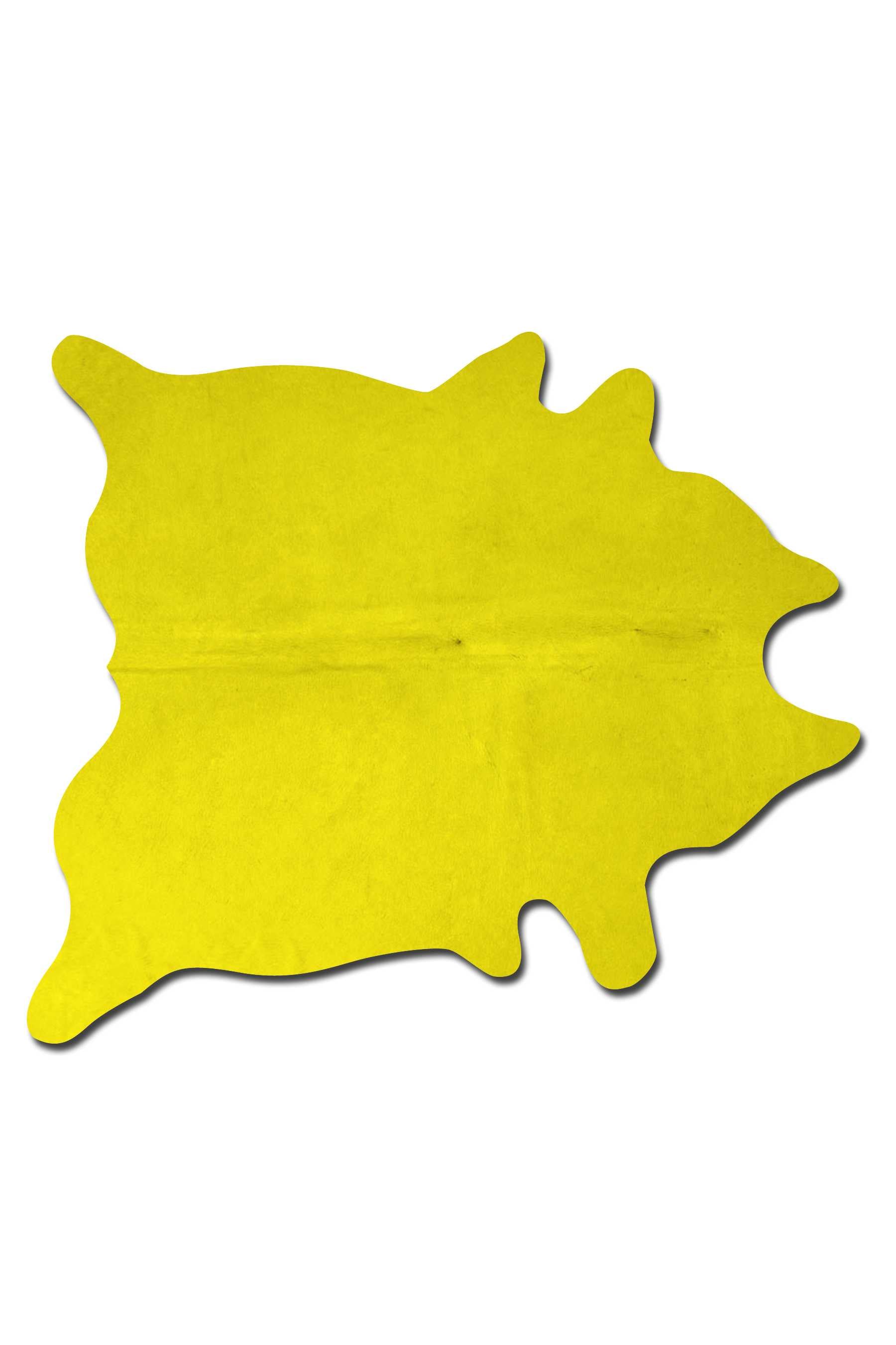 60" X 84" Yellow Cowhide - Area Rug