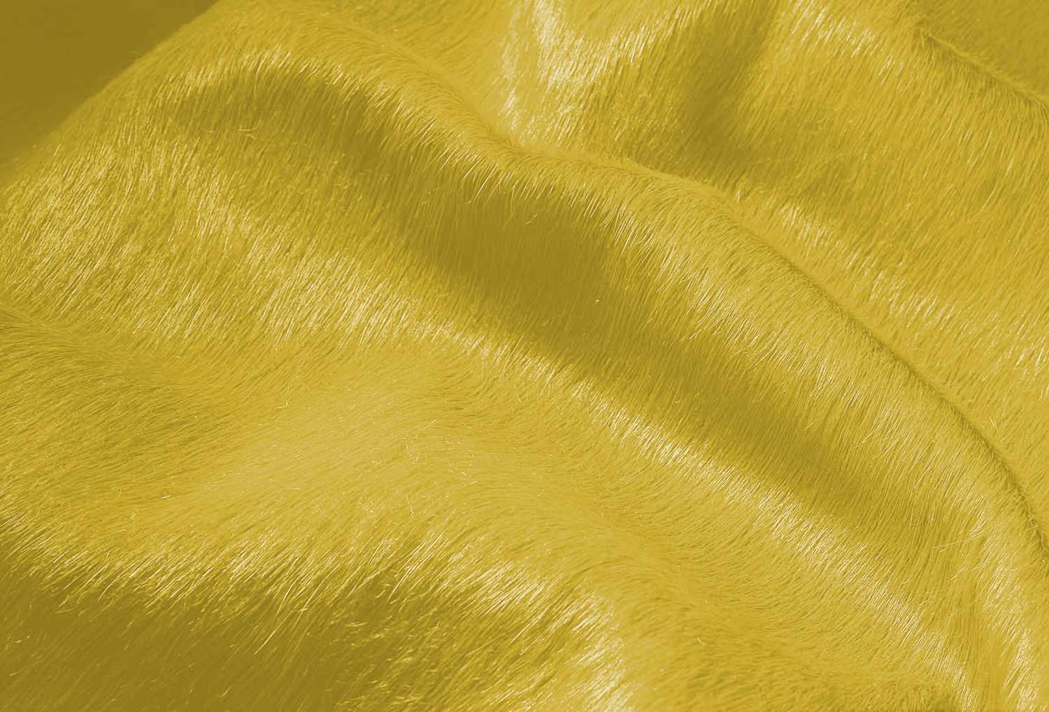 60" X 84" Yellow Cowhide - Area Rug