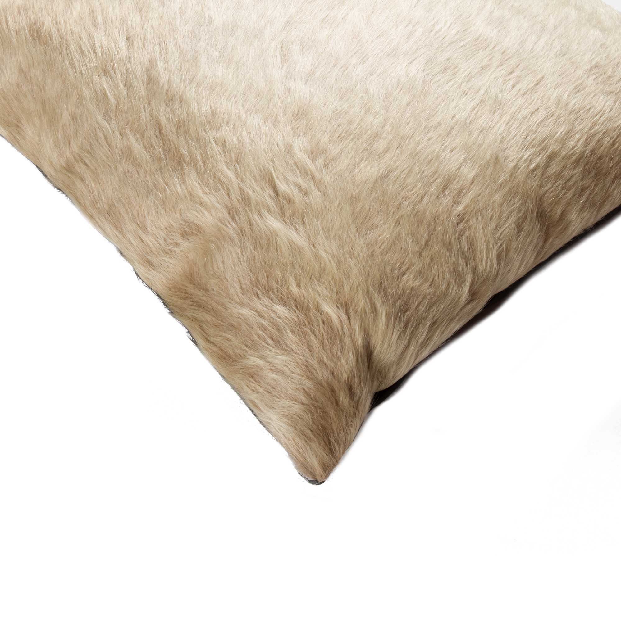 18" X 18" X 5" Natural Torino Cowhide  Pillow 2 Pack