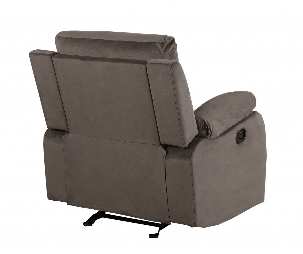 40" Modern Brown Fabric Chair