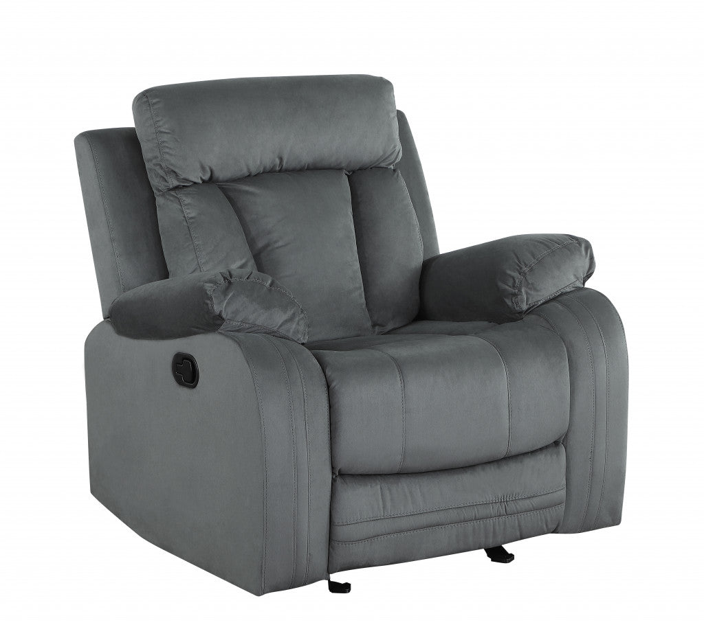 40" Modern Grey Fabric Chair