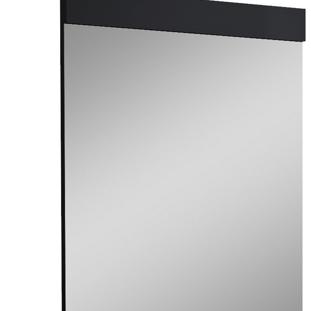 45" Superb Black High Gloss Mirror