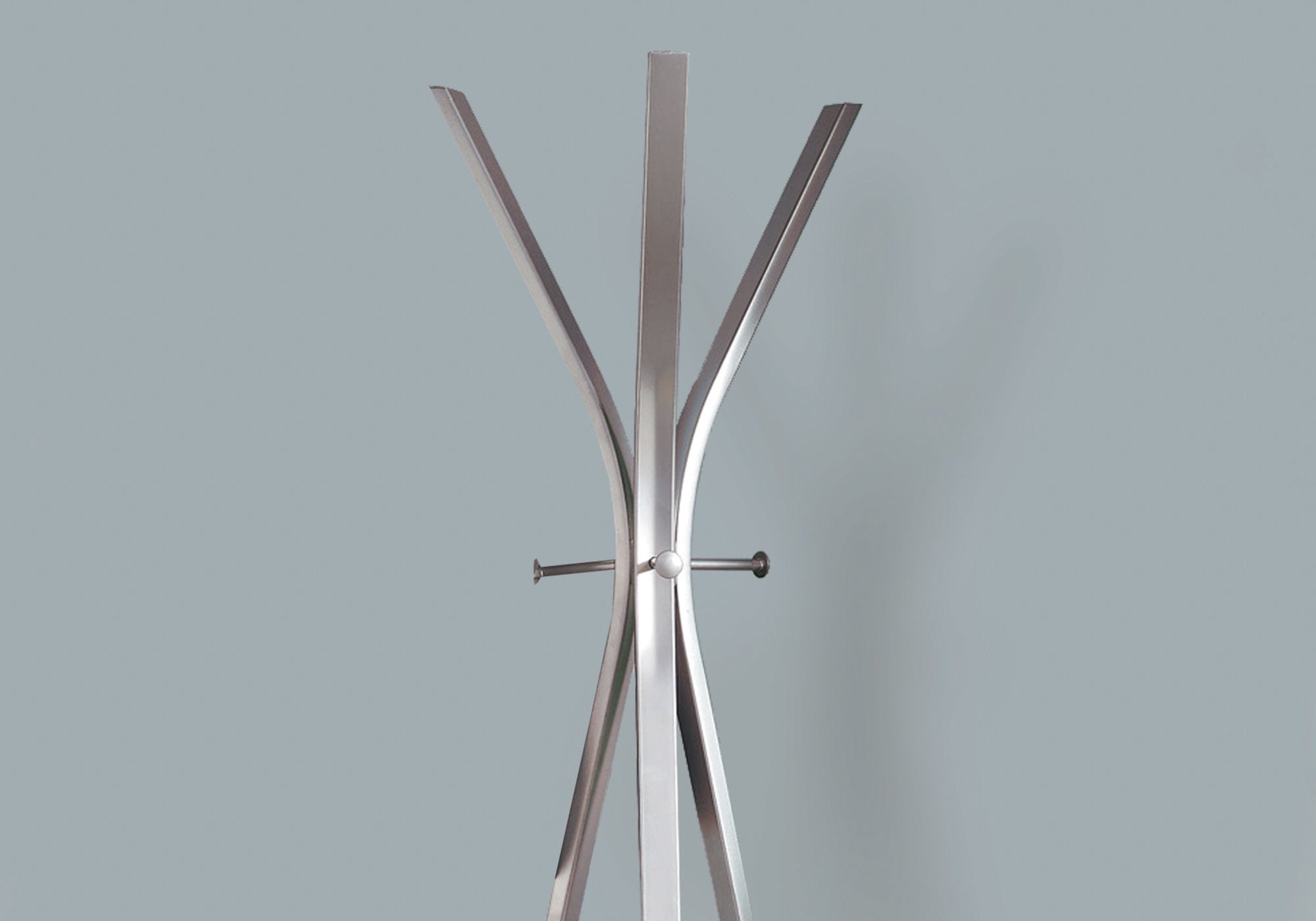 12" X 18" X 72" Silver  Metal  Coat Rack