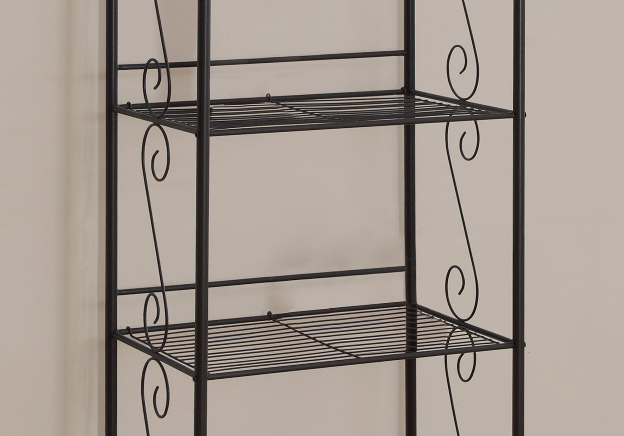 70" Brown Metal Nine Tier Etagere Bookcase