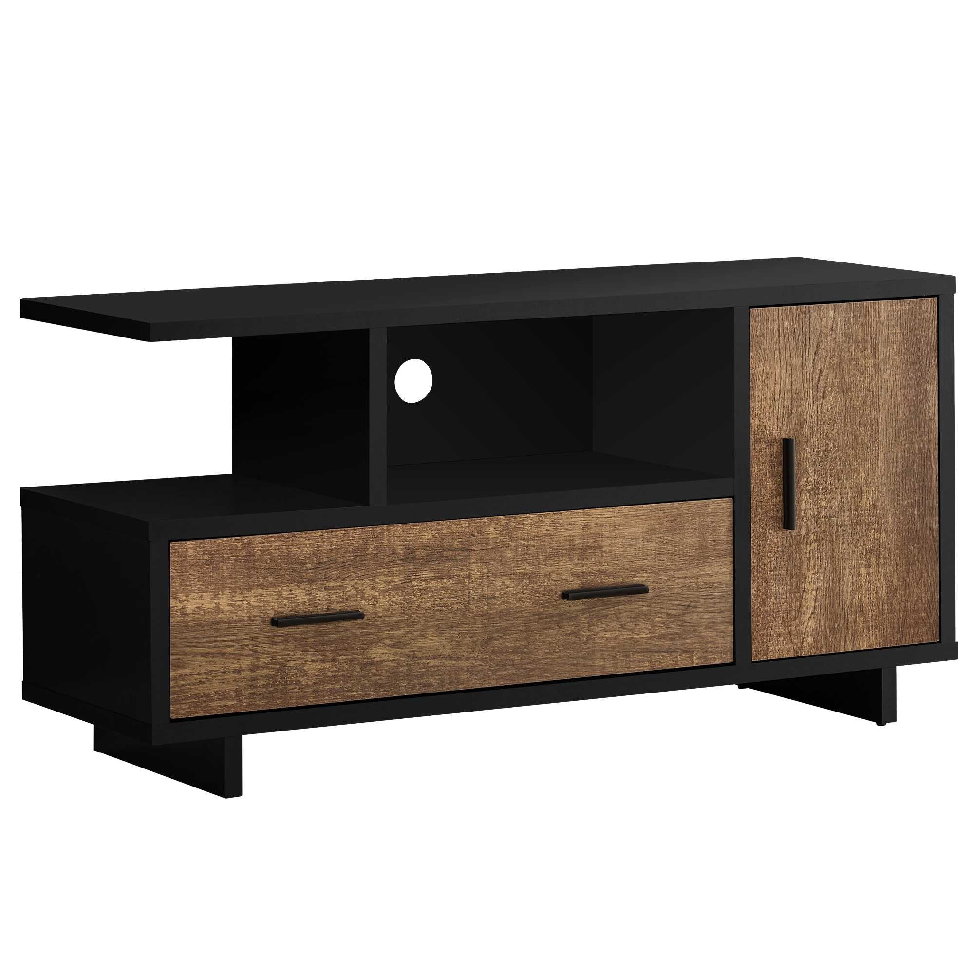 23.75" Particle Board Laminate And Mdf TV Stand With Storage