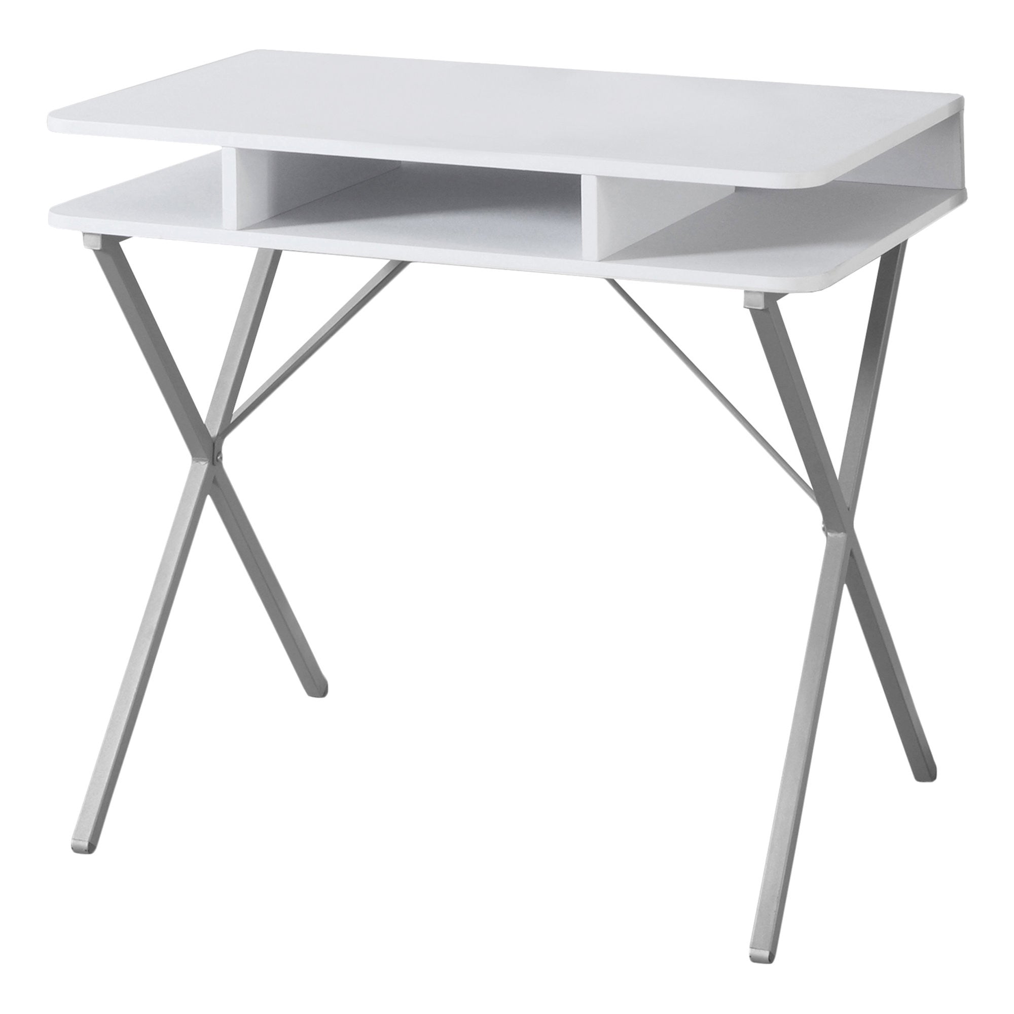 20" White Rectangular Computer Desk