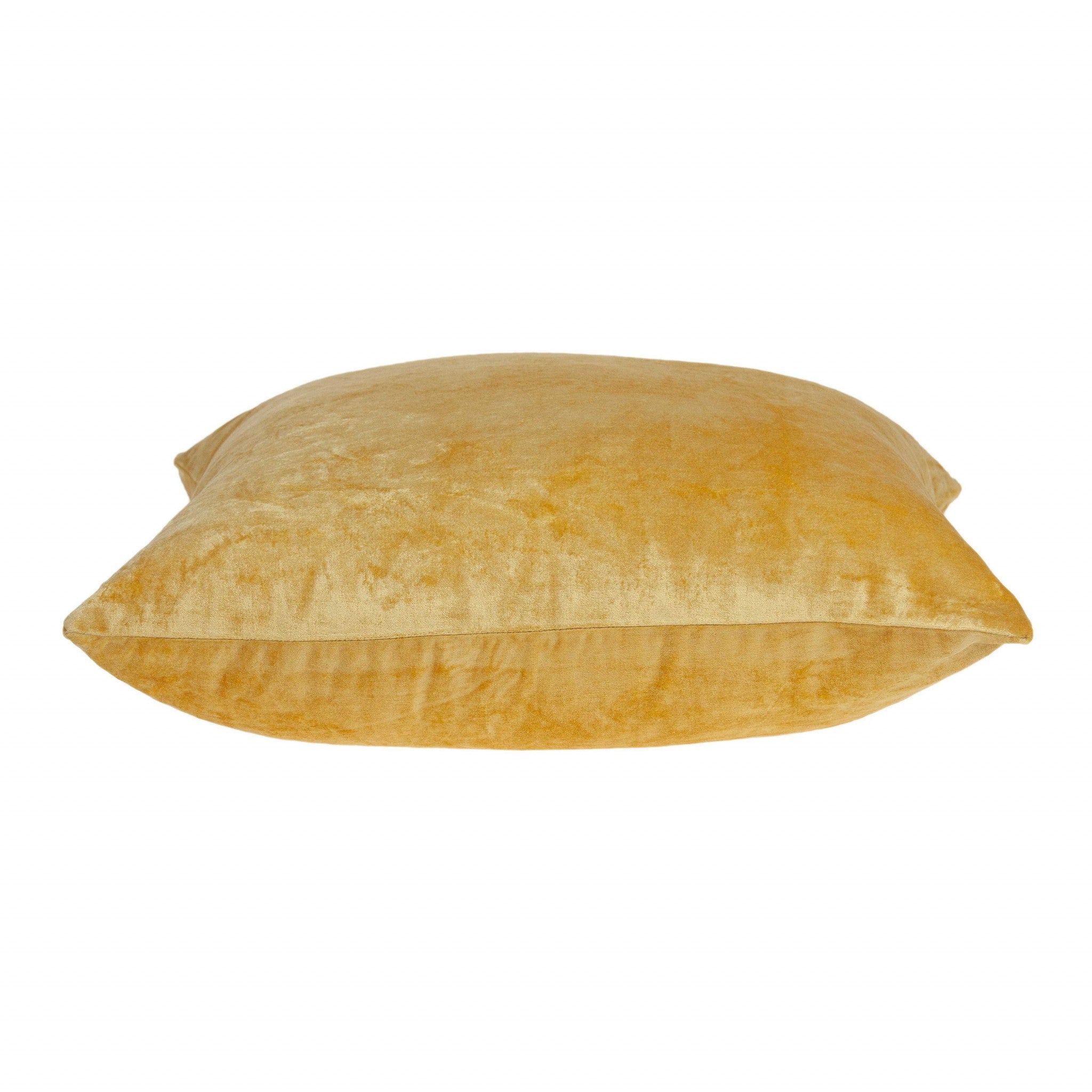 Super Soft Yellow Solid Color Decorative Accent Pillow