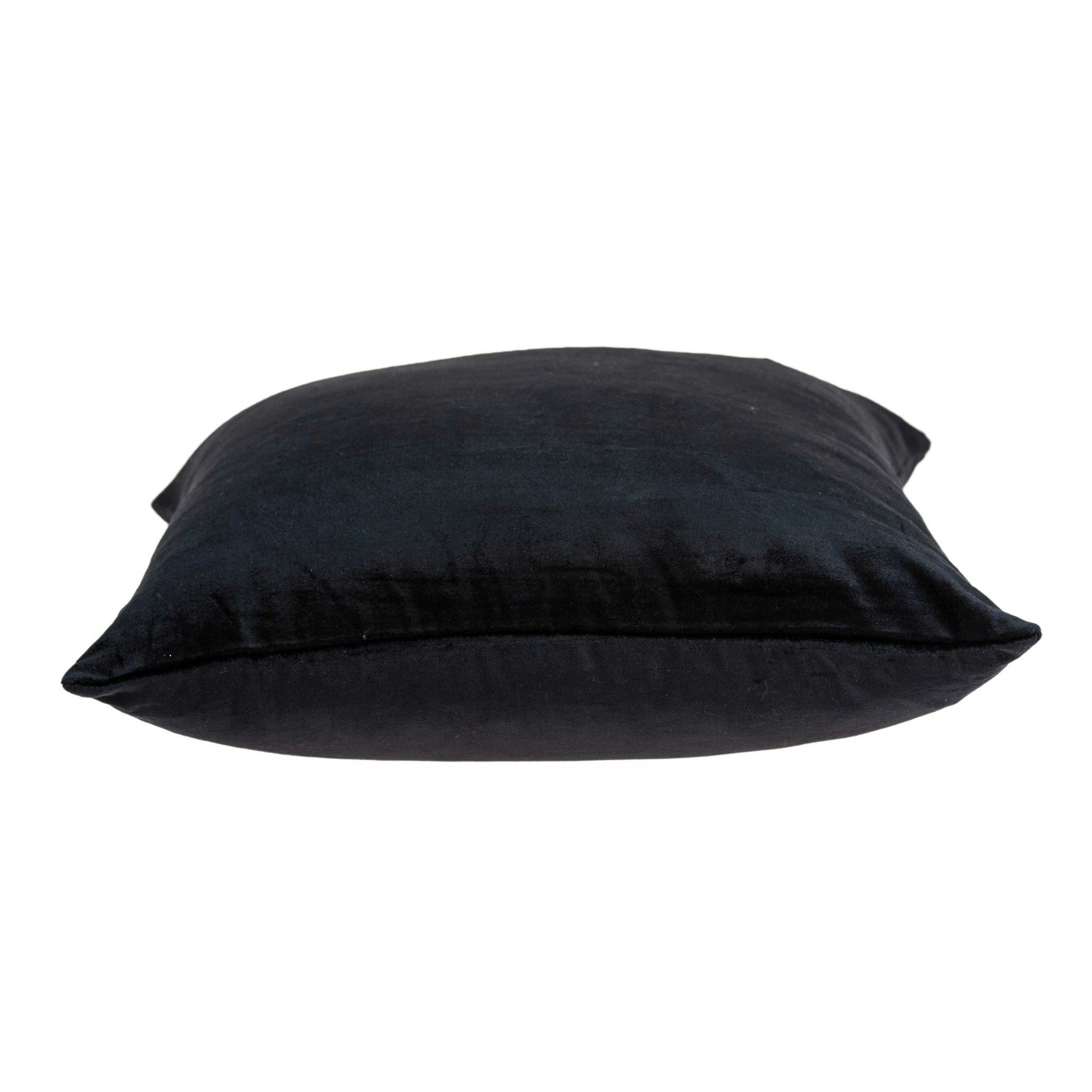 Super Soft Solid Color Black Decorative Accent Pillow