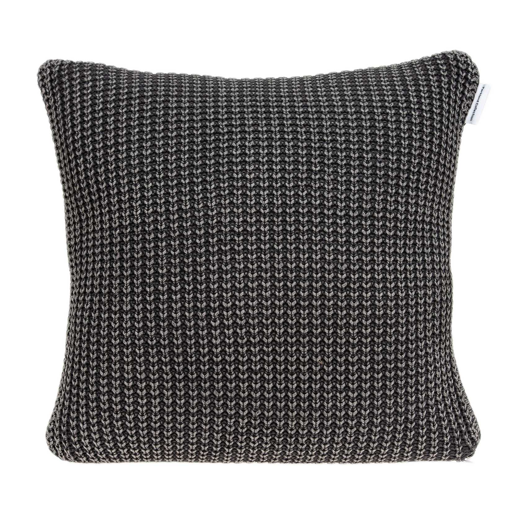 20" X 7" X 20" Transitional Charcoal Pillow Cover With Poly Insert