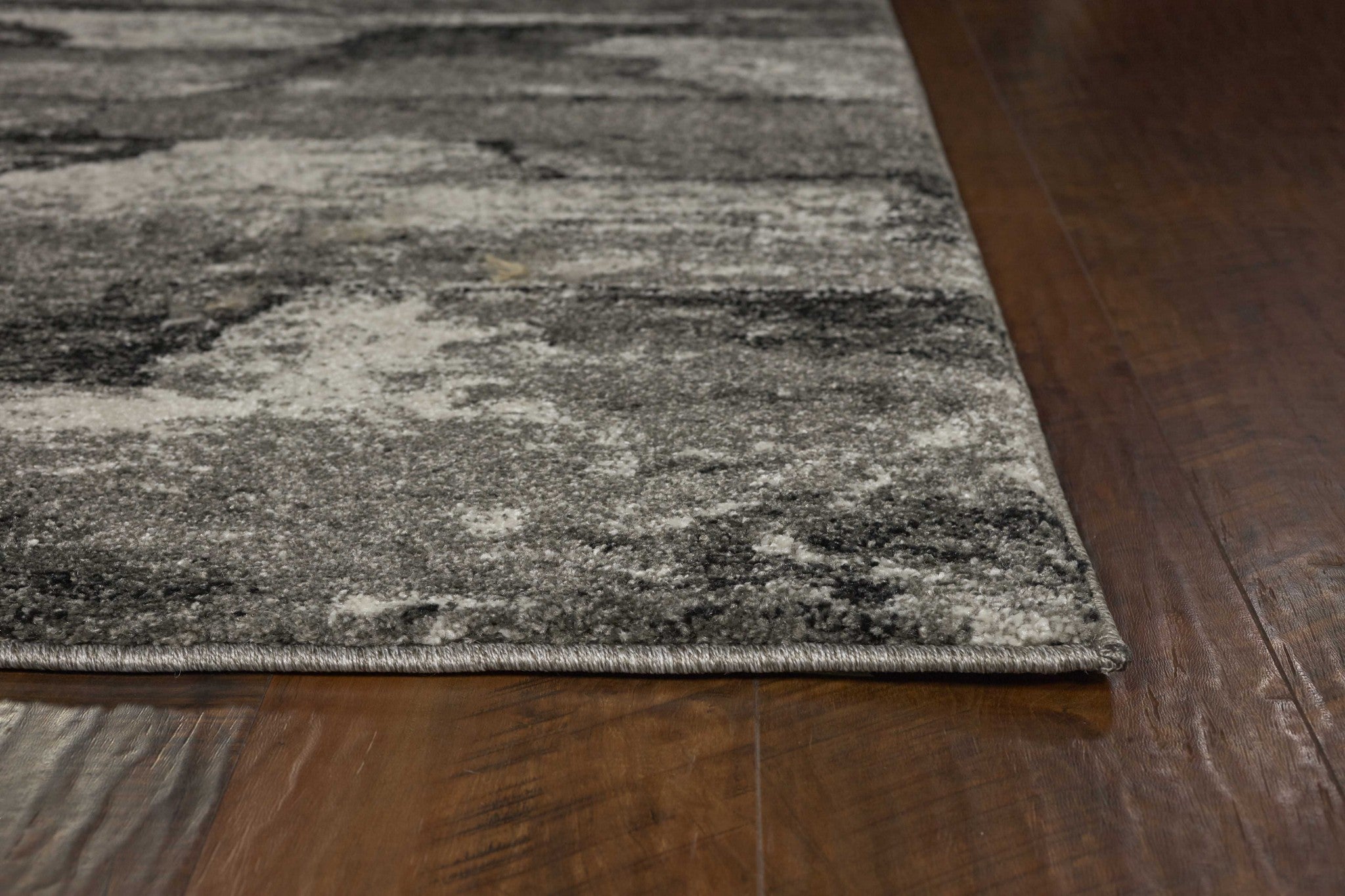 8'X11' Grey Machine Woven Abstract Indoor Area Rug