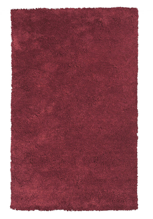 8' X 11'  Solid  Red Shag Area Rug