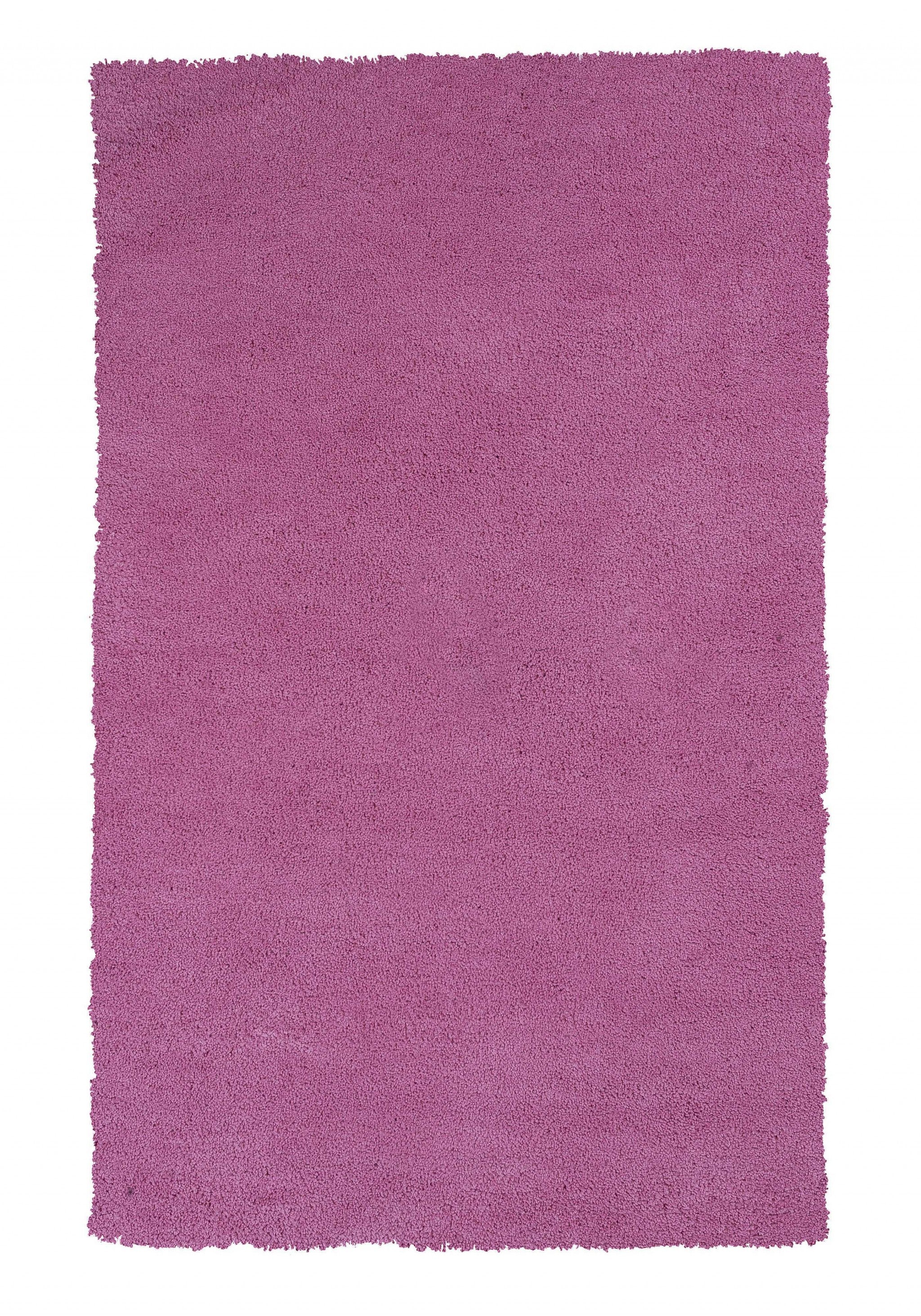 8' X 11'  Bright Hot Pink Shag Area Rug