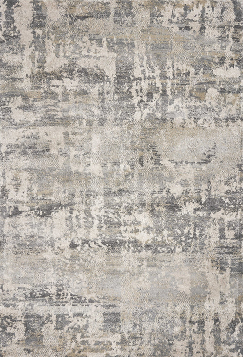 8' X 13' Shade Of Gray Abstract Area Rug