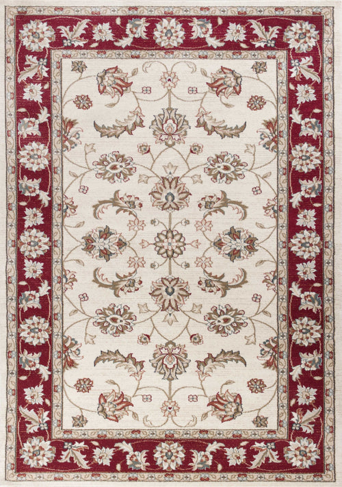 9' X 12'  Polypropylene Ivory Or Red Area Rug