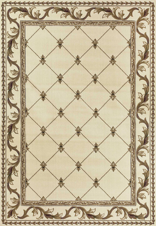 9' X 13'  Polypropylene Ivory Area Rug