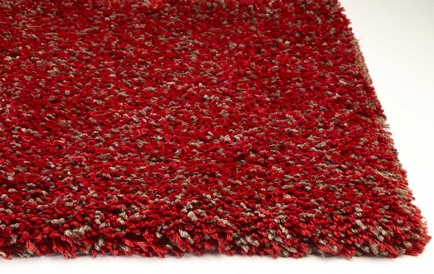 9' X 13' Red Heather Indoor Shag Rug