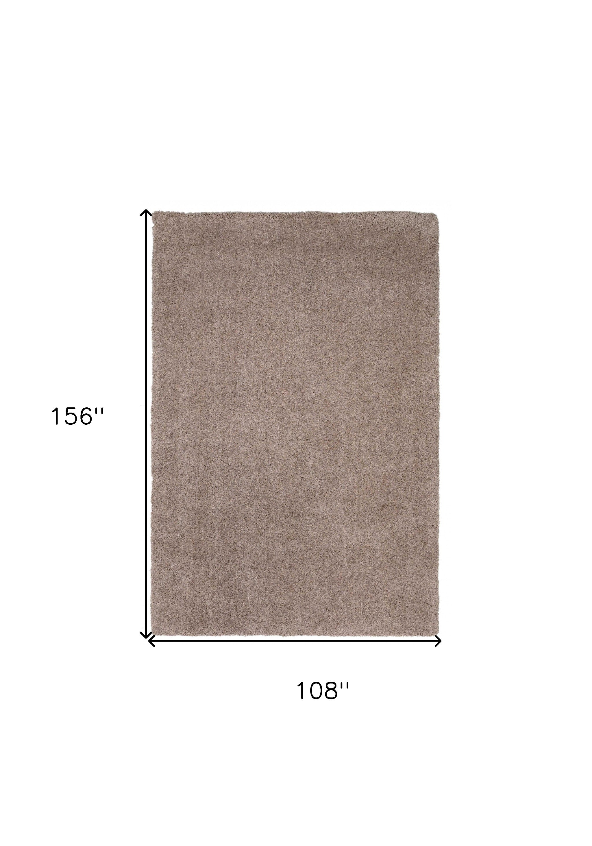 9' X 13' Polyester Beige Area Rug