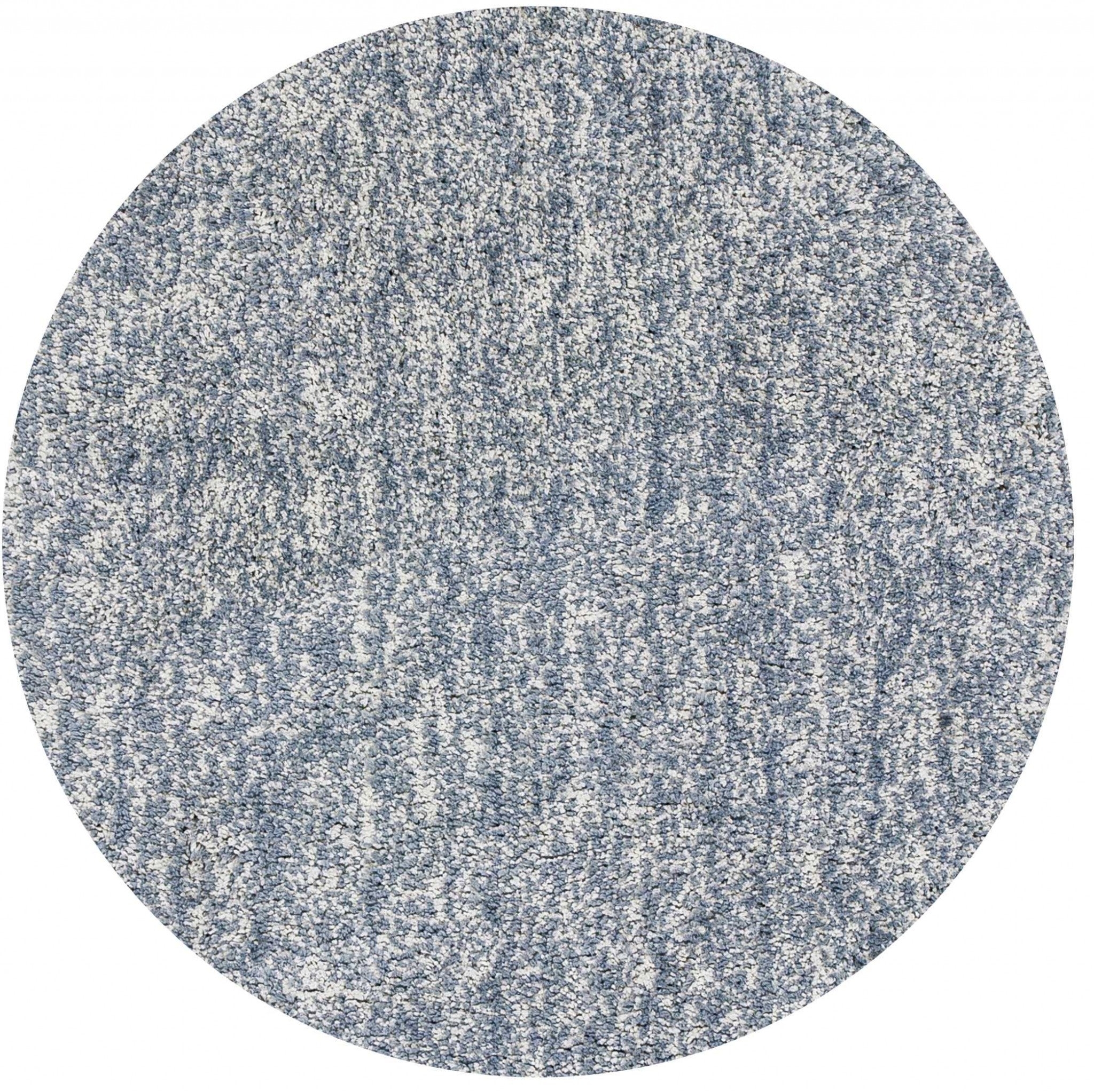 6' Round Slate Heather Plain Indoor Area Rug