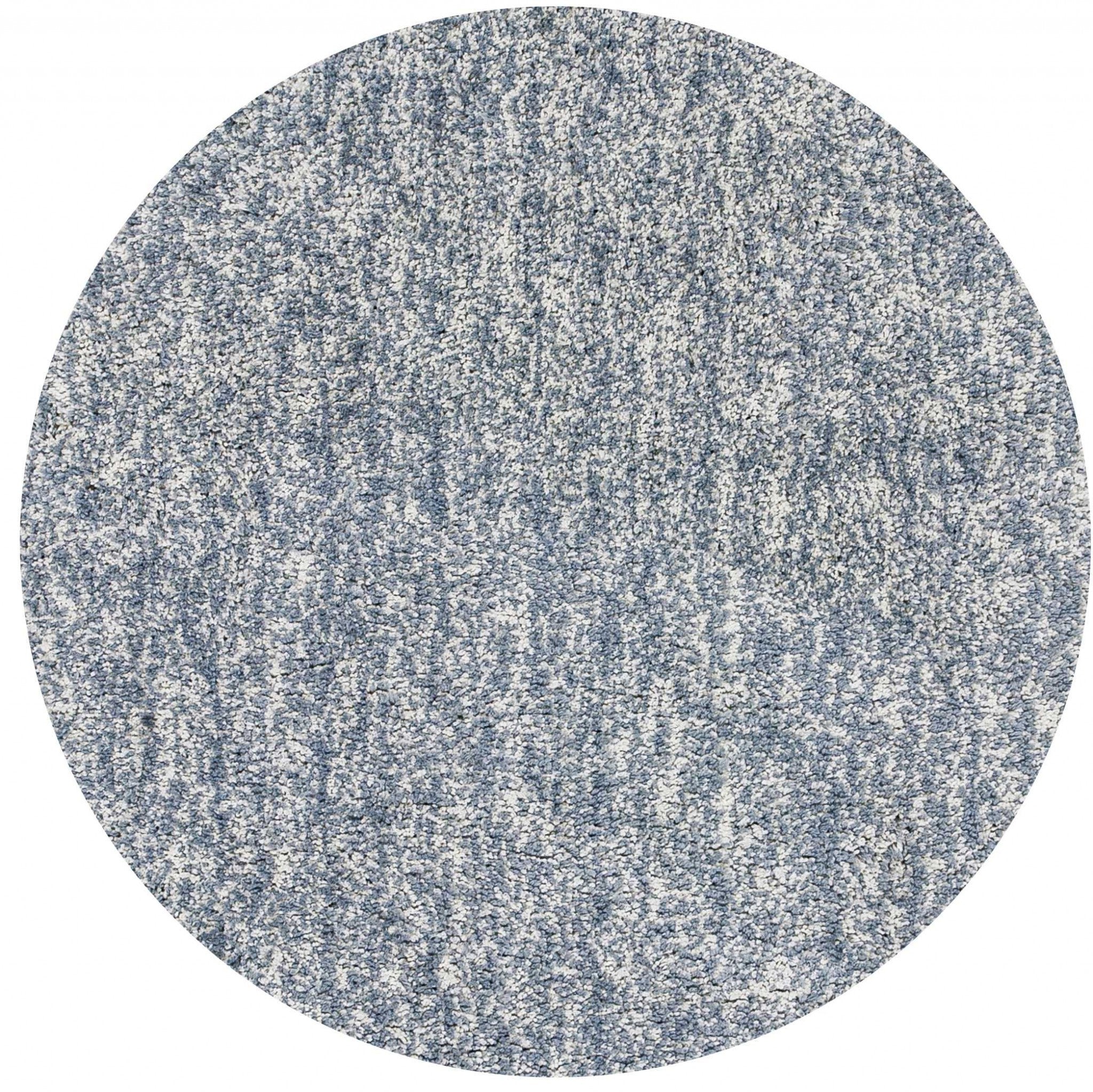 6' Round Slate Heather Plain Indoor Area Rug