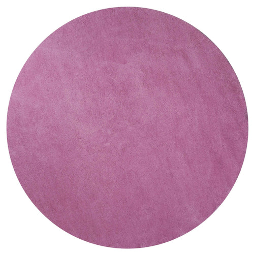 6' Round  Polyester Hot Pink Area Rug