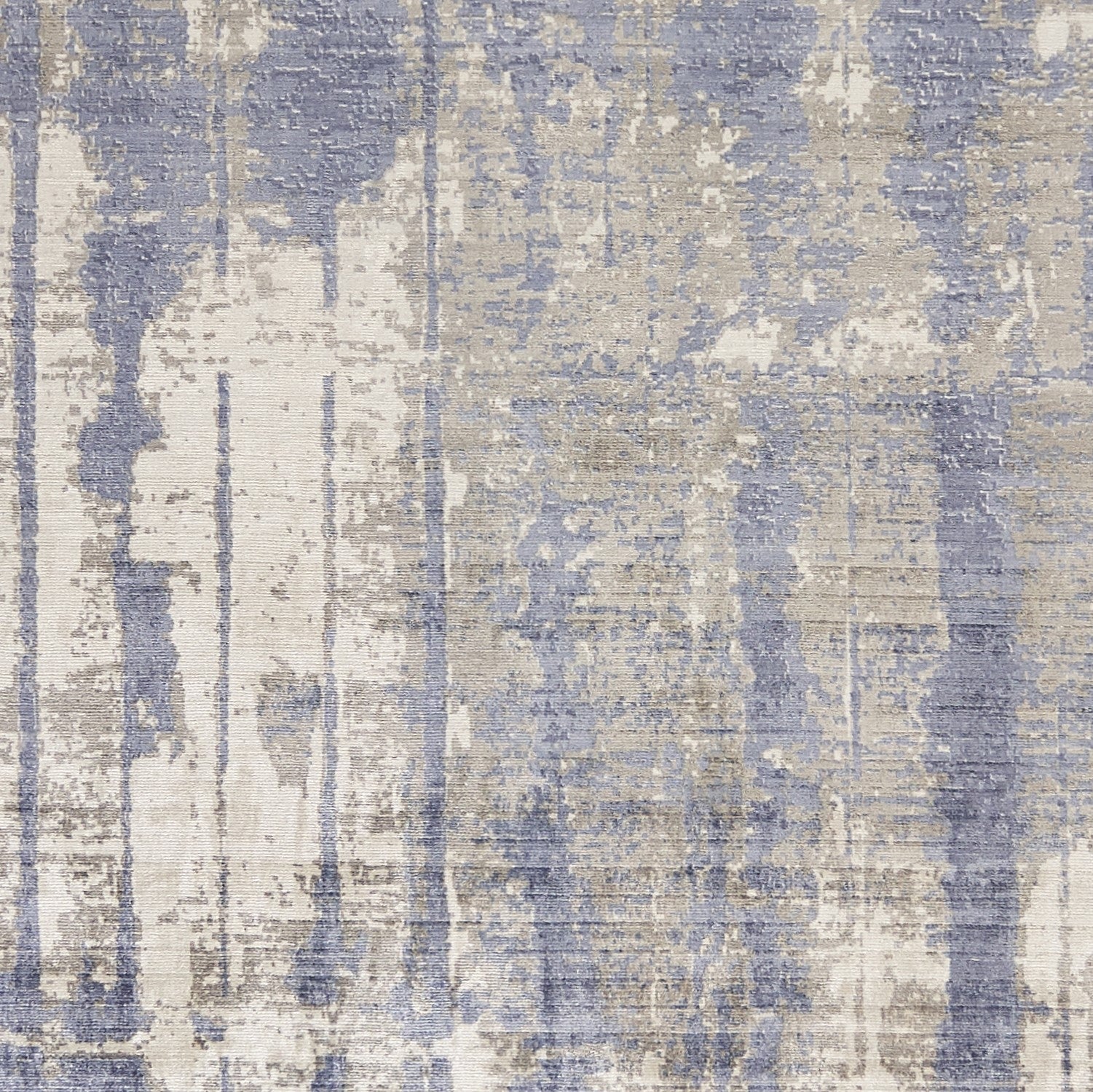 3' X 5' Blue and Gray Abstract Area Rug