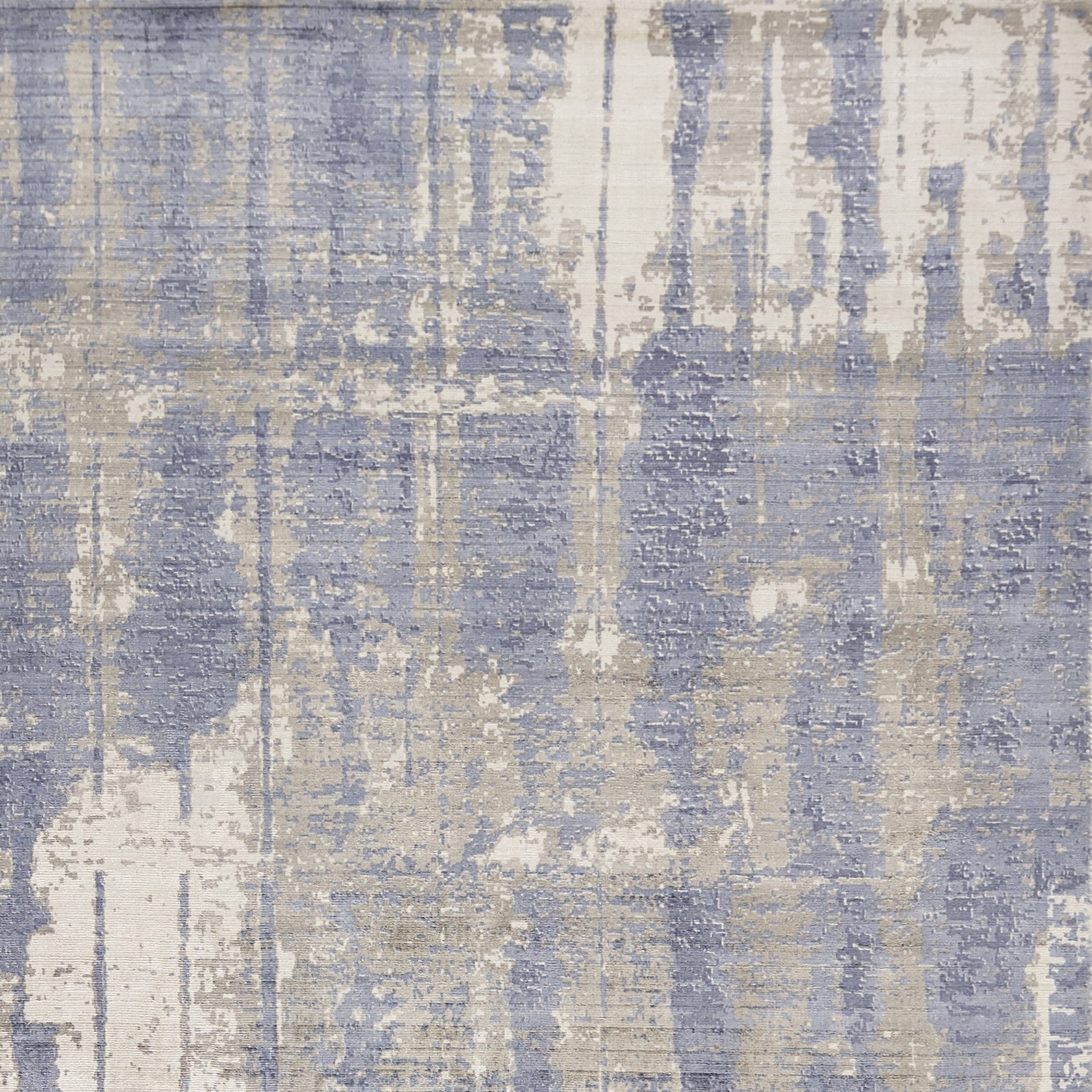 3' X 5' Blue and Gray Abstract Area Rug