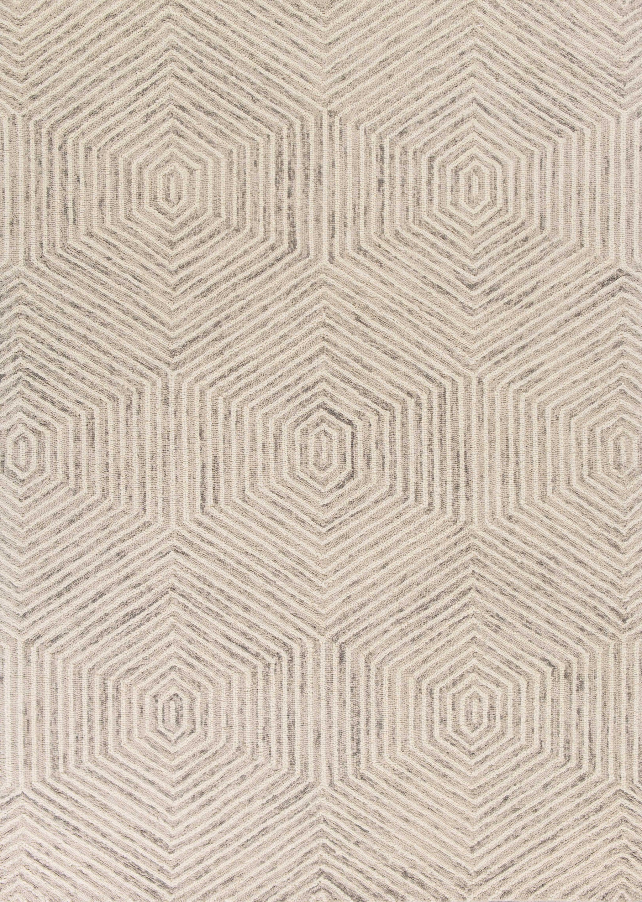 2' X 4' Wool Ivory Area Rug