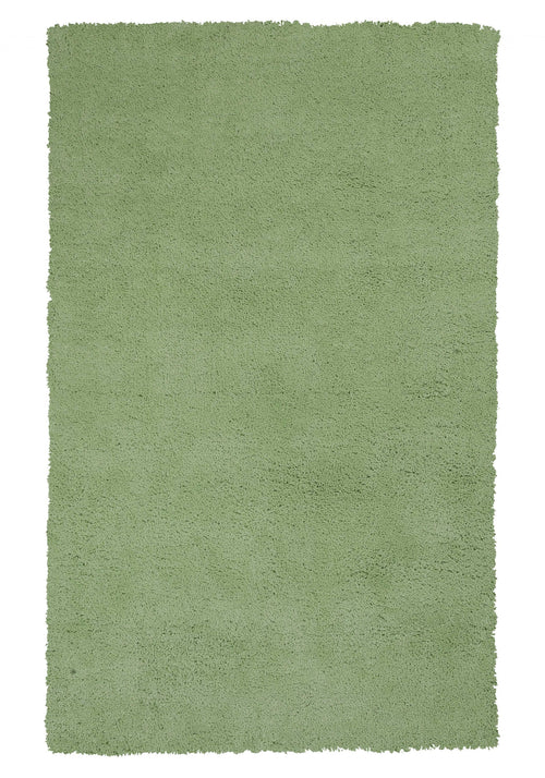 2'X4' Spearmint Green Indoor Shag Rug