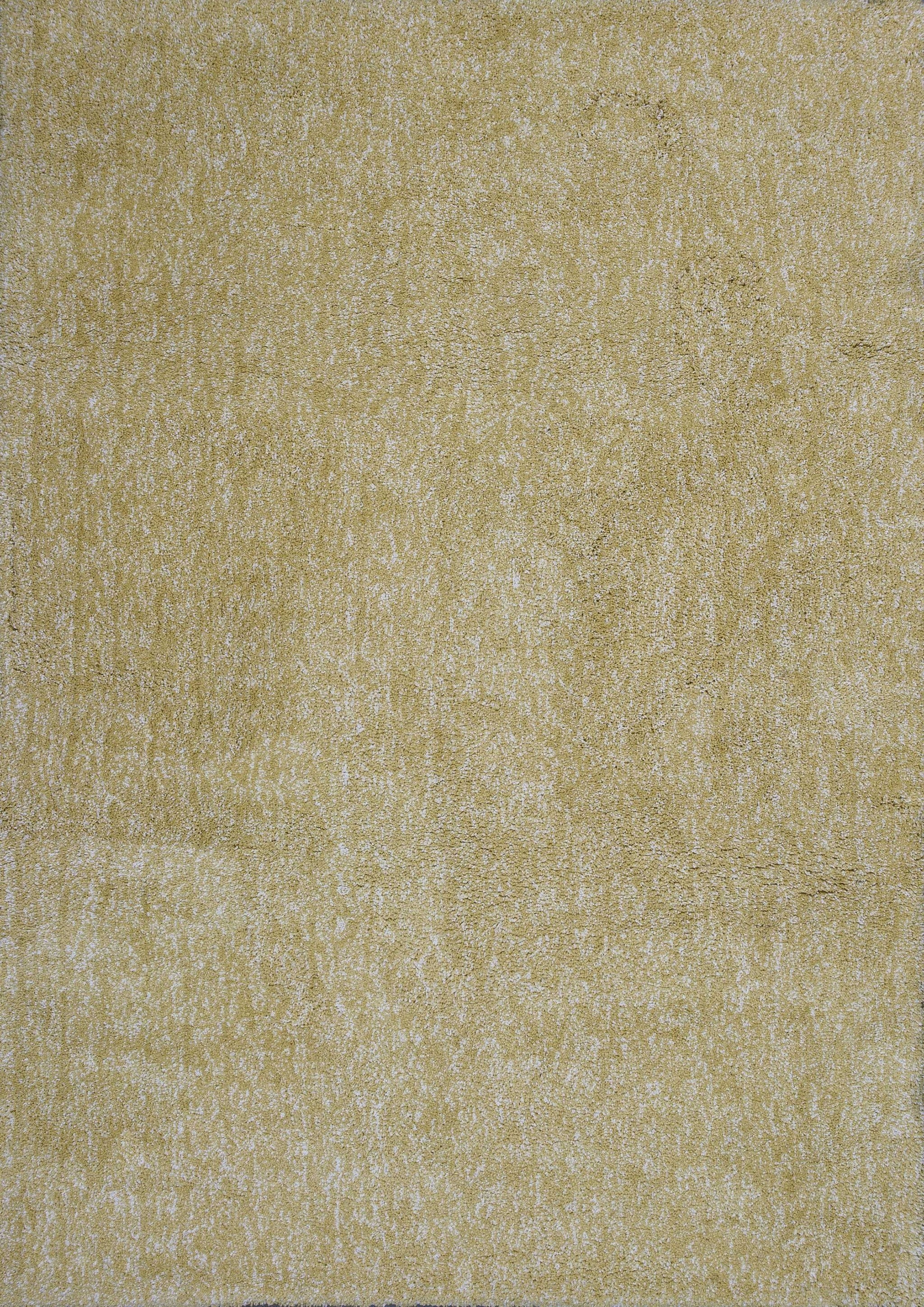 2' X 4' Polyester Yellow Heather Area Rug