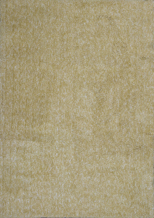 2' X 4' Polyester Yellow Heather Area Rug