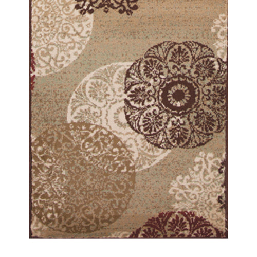 2' X 8' Sand Polypropylene Runner Rug