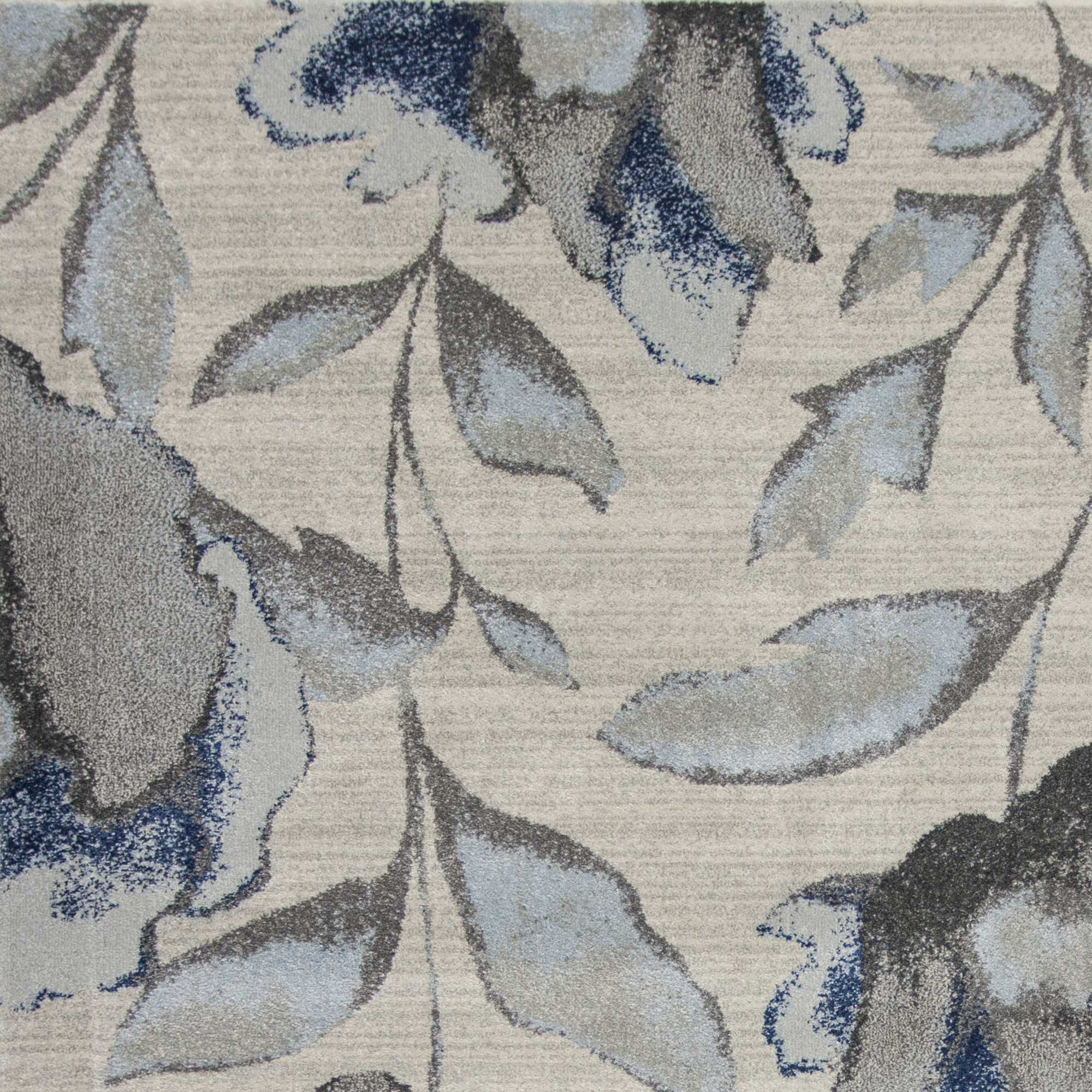 3'X5' Grey Or Blue Amira Polypropylene Area Rug