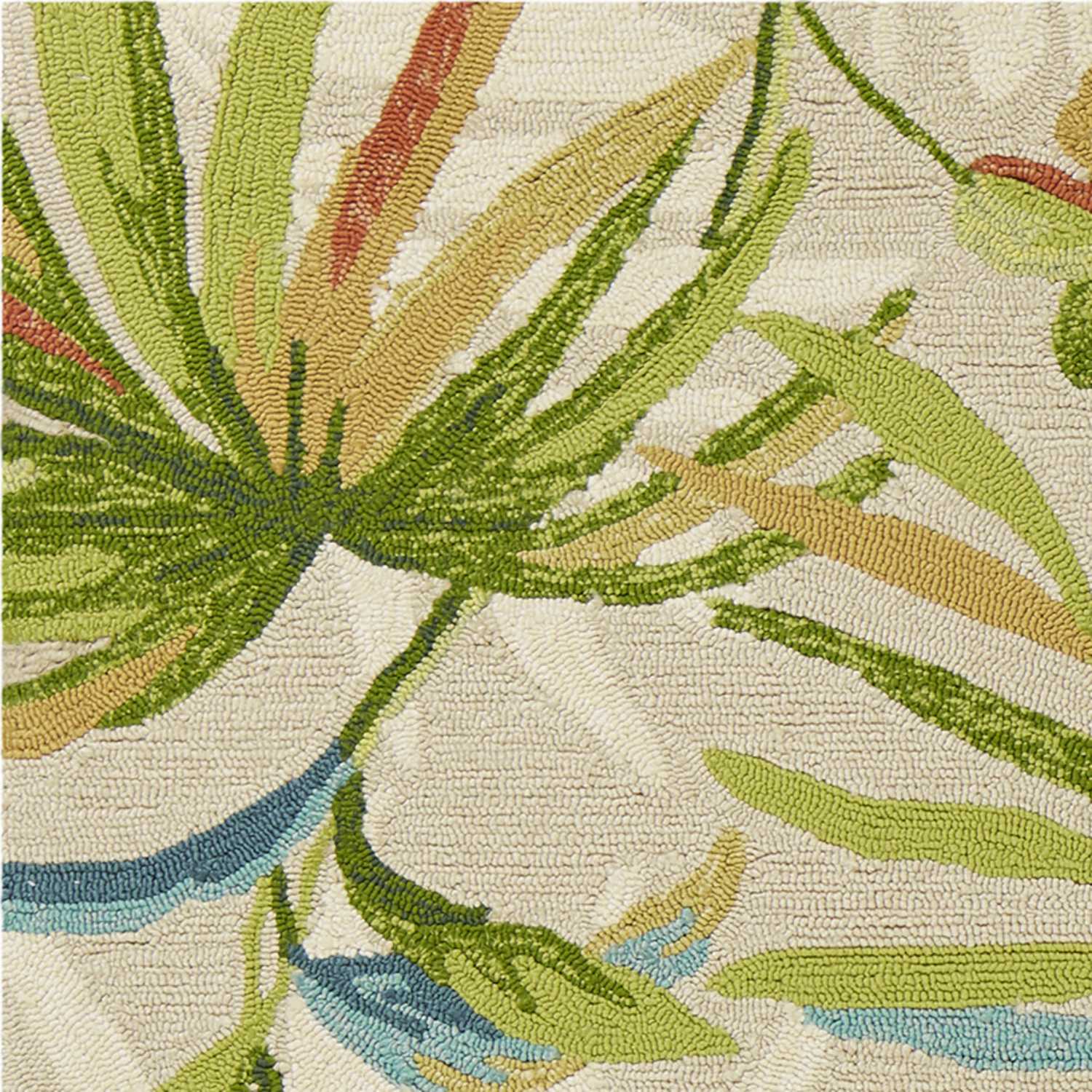 3' X 5' Sand Tropical Uv Treated Area Rug