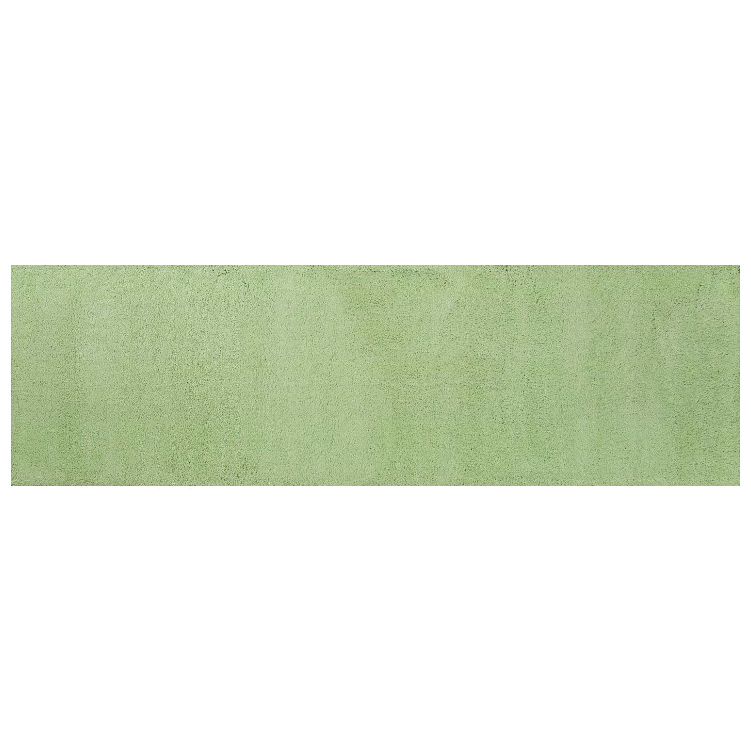 2' X 7' Spearmint Green Plain Runner  Rug