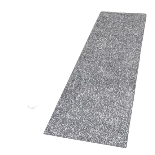 8' Grey Heather Plain Runner Rug