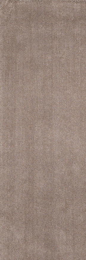 8' Beige Plain Runner Rug